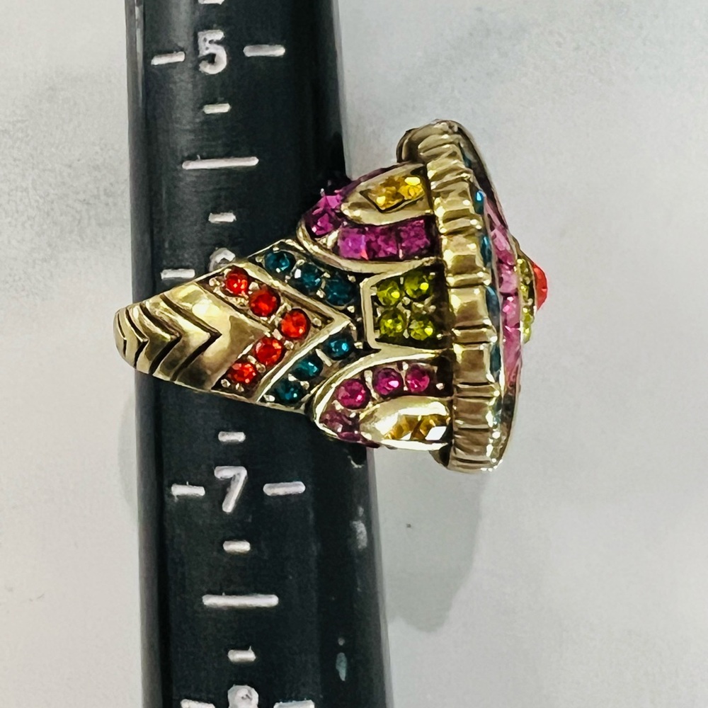 Heidi Daus SIZE 6 Statement Ring 🆕 “Guilty Pleasure” in black ring box - Picture 7 of 11